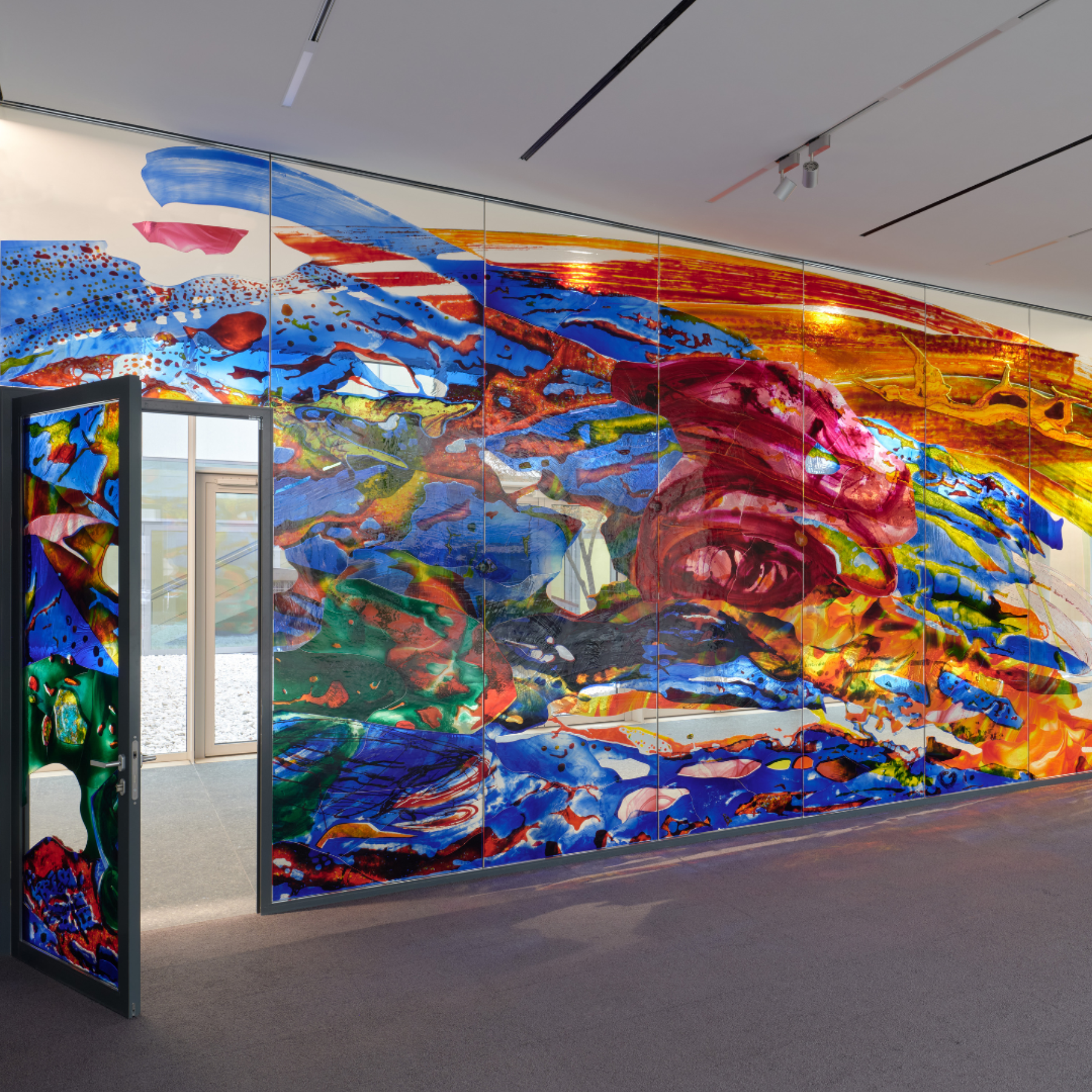 Katharina Grosse, Ein Glas Wasser, bitte, 2024, © VG Bild-Kunst, Bonn 2025