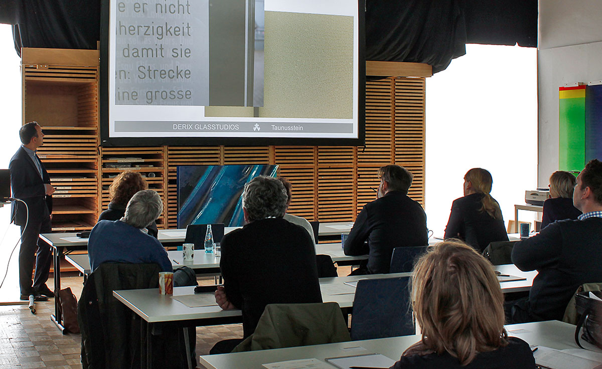 Seminare und Vorträge über Glasmalerei und Glaskunst in den DERIX GLASSTUDIOS Taunusstein